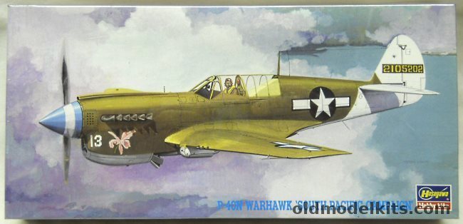Hasegawa 1/72 P-40N Warhawk South Pacific Campaign - With Quickboost Pitot Tube And Antenna Set, AT103 plastic model kit